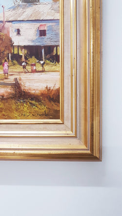 D'Arcy W. Doyle "The Cricket Match" Oil Painting | Antique & Vintage | Moonee Ponds Antiques | Australia Wide Delivery