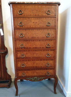 Louis XV Style Inlaid Marble Top Seminar | Antique & Vintage | Moonee Ponds Antiques | Australia Wide Delivery