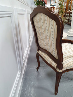 Pair Of Beautifully Carved Upholstered Fauteuils Chairs | Antique & Vintage | Moonee Ponds Antiques | Australia Wide Delivery