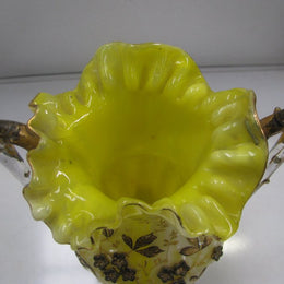 Victorian Moser Style Glass Vase