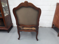 Pair of 19th Century French Walnut Tapestry Covered Arm Chairs | Antique & Vintage | Moonee Ponds Antiques | Australia Wide Delivery