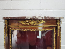 Late 19th Century Louis XV Style Vitrine with Curved Glass | Antique & Vintage | Moonee Ponds Antiques | Australia Wide Delivery