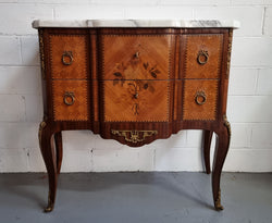 Beautiful French Marquetry Inlaid Transitional Commode | Antique & Vintage | Moonee Ponds Antiques | Australia Wide Delivery