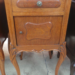 Pair of French Oak Bedside Cabinets-7