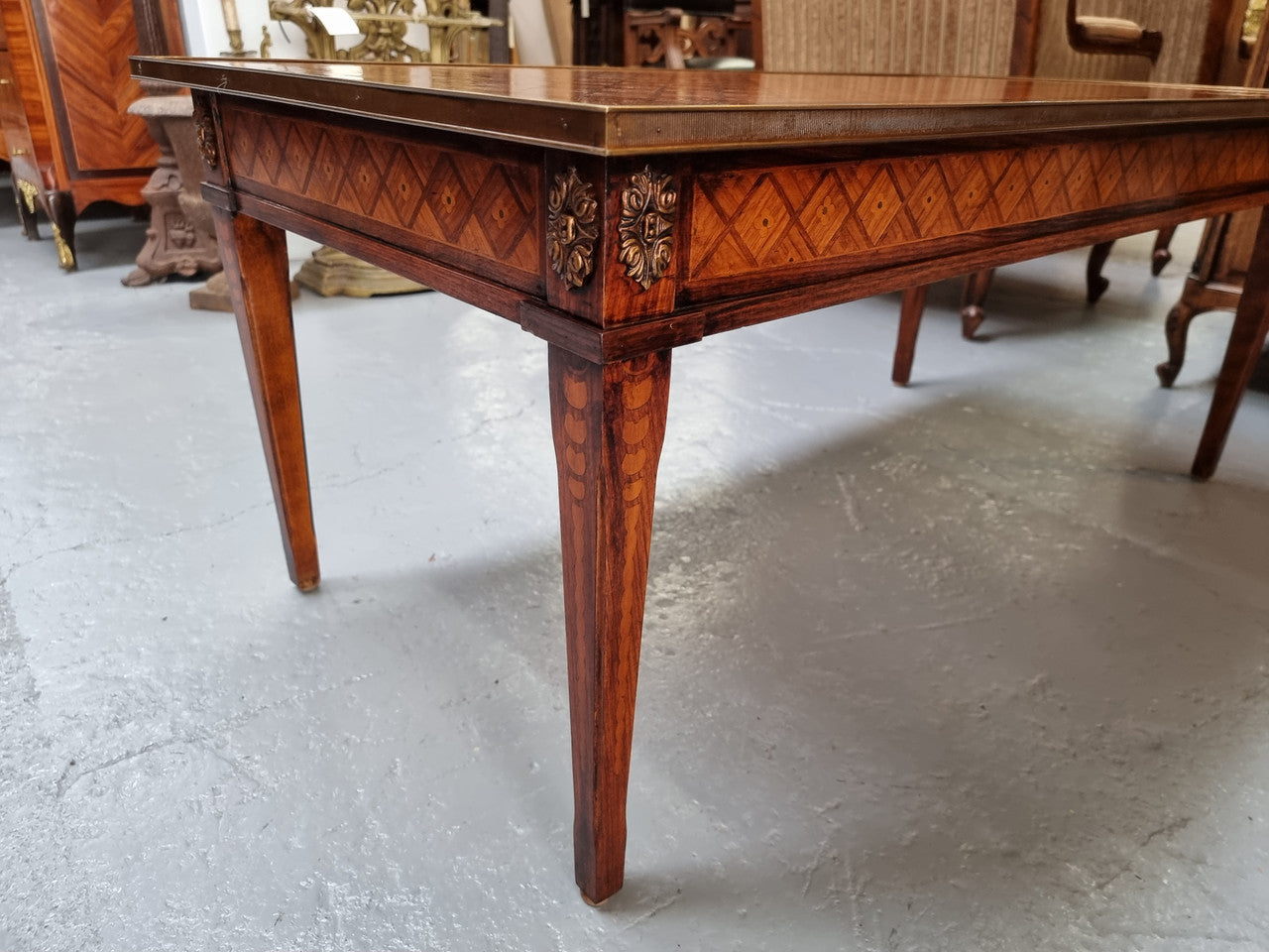 Beautiful French Louis XVI Style Inlaid Coffee Table | Antique & Vintage | Moonee Ponds Antiques | Australia Wide Delivery