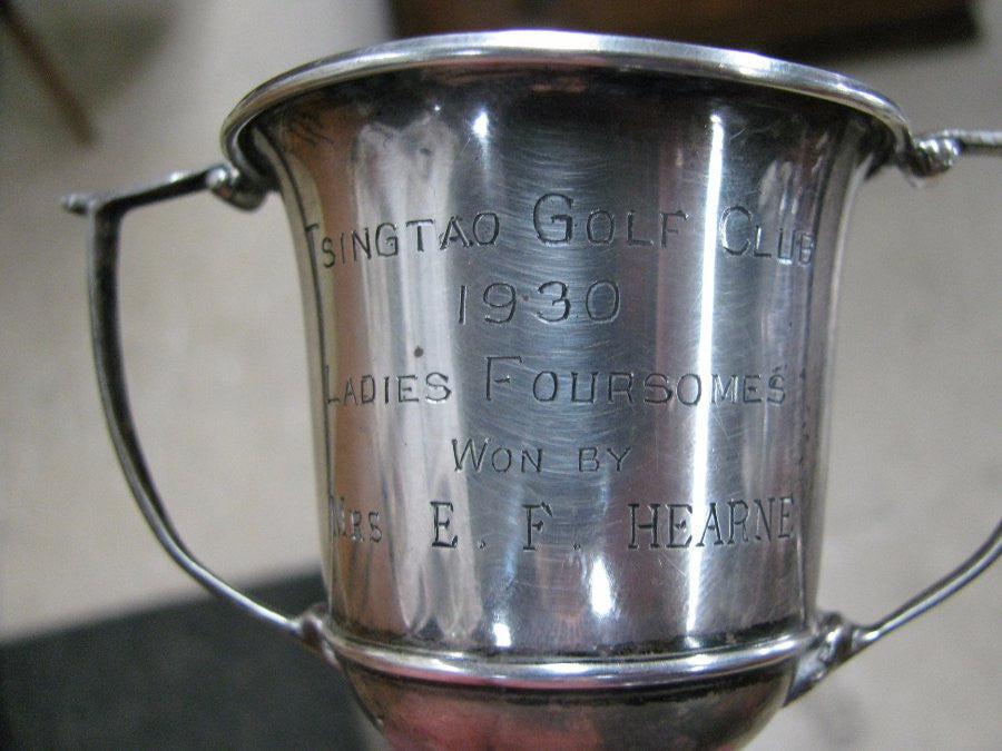 Sterling Silver Golf Club Trophy