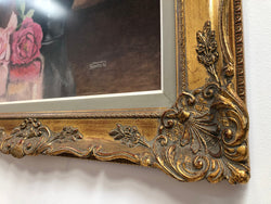 Vintage Framed Floral Painting Of Roses | Antique & Vintage | Moonee Ponds Antiques | Australia Wide Delivery
