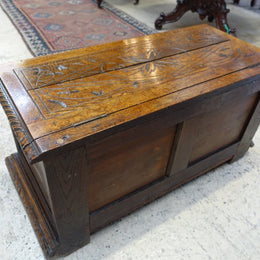 Antique French Oak Coffer-Blanket Box