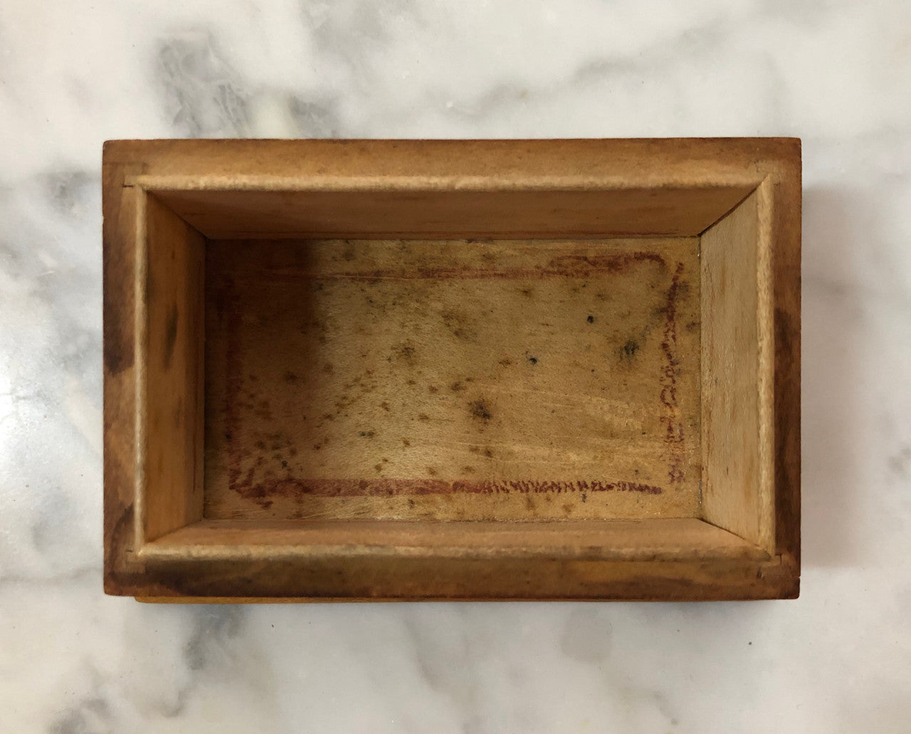 Antique Mauchline Ware Wooden Trinket Box
