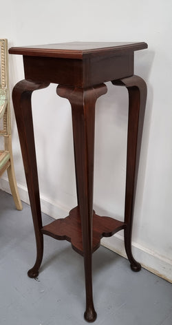 Vintage Square Two Tier Blackwood Pedestal | Antique & Vintage | Moonee Ponds Antiques | Australia Wide Delivery