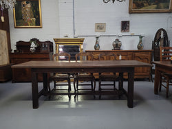 Antique French Oak Single Drawer Pedestal Base Farmhouse Table | Antique & Vintage | Moonee Ponds Antiques | Australia Wide Delivery