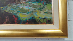 Framed Oil On Canvas In Vibrant Colours Signed by Artist John Cumming | Antique & Vintage | Moonee Ponds Antiques | Australia Wide Delivery