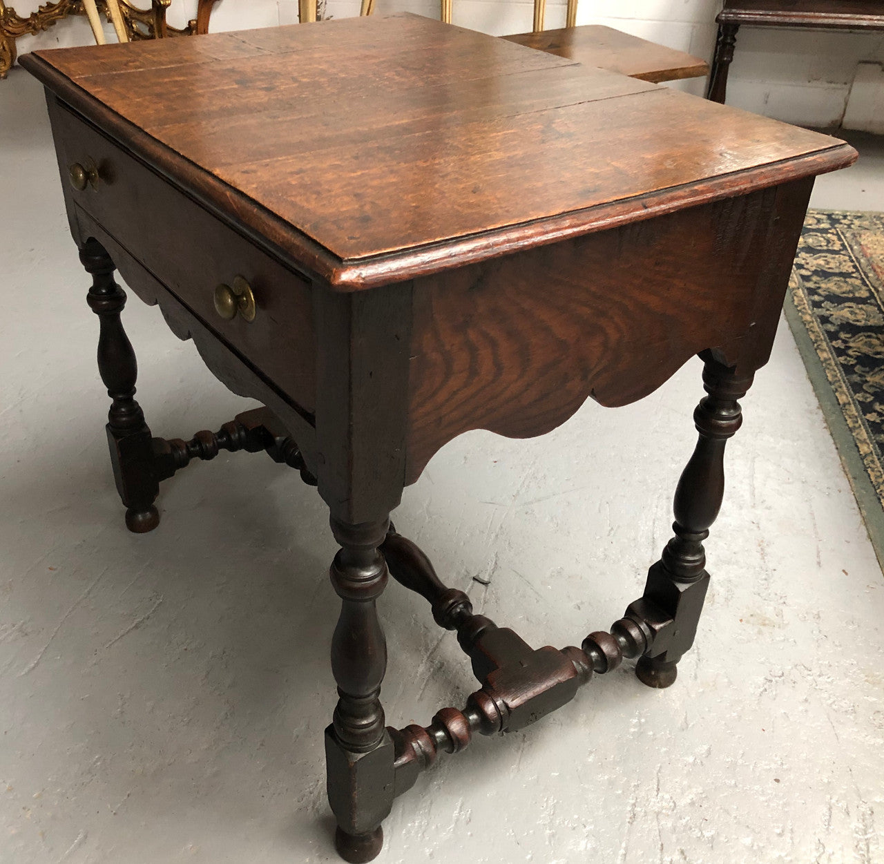 Antique French Oak Side Table With Drawer "Mellow Patina" | Antique & Vintage | Moonee Ponds Antiques | Australia Wide Delivery