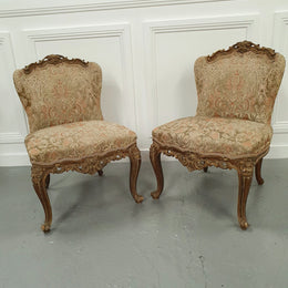 Pair of French Upholstered Chairs