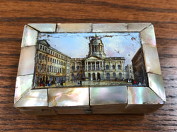 Antique Victorian Mother of Peral & Scene Trinket Box | Antique & Vintage | Moonee Ponds Antiques | Australia Wide Delivery