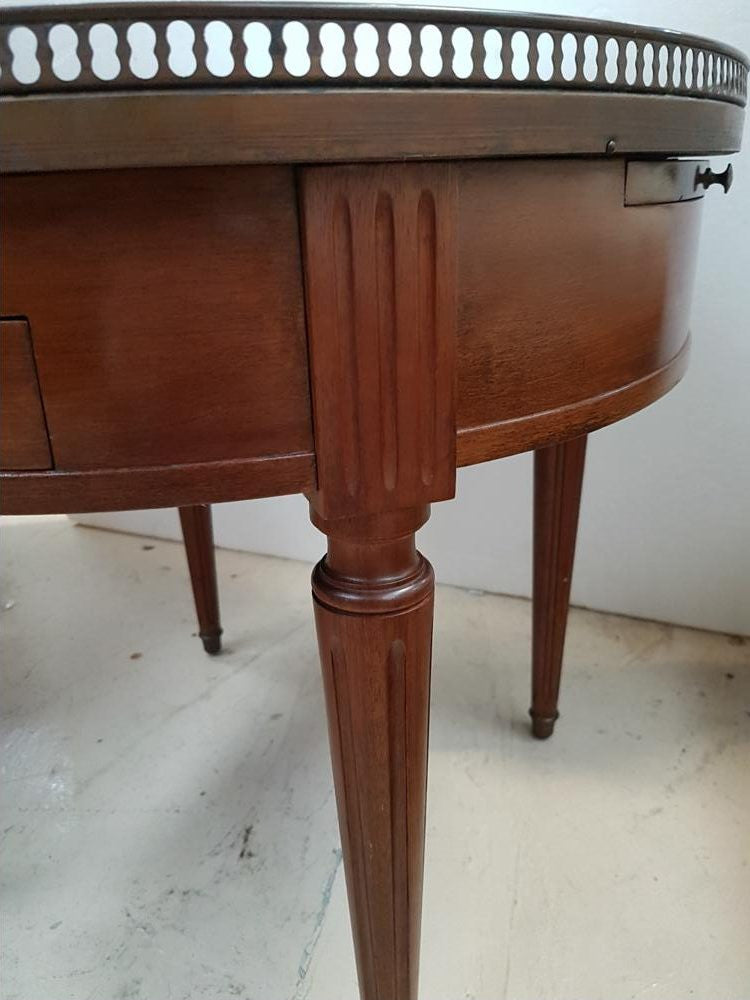 French Round Marble Top Coffee Table