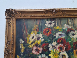 Stunning Framed Oil on Canvas Floral Painting | Antique & Vintage | Moonee Ponds Antiques | Australia Wide Delivery