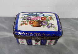 Lovely Antique Limoges Style Hand Painted Porcelain Casket Trinket Box | Antique & Vintage | Moonee Ponds Antiques | Australia Wide Delivery