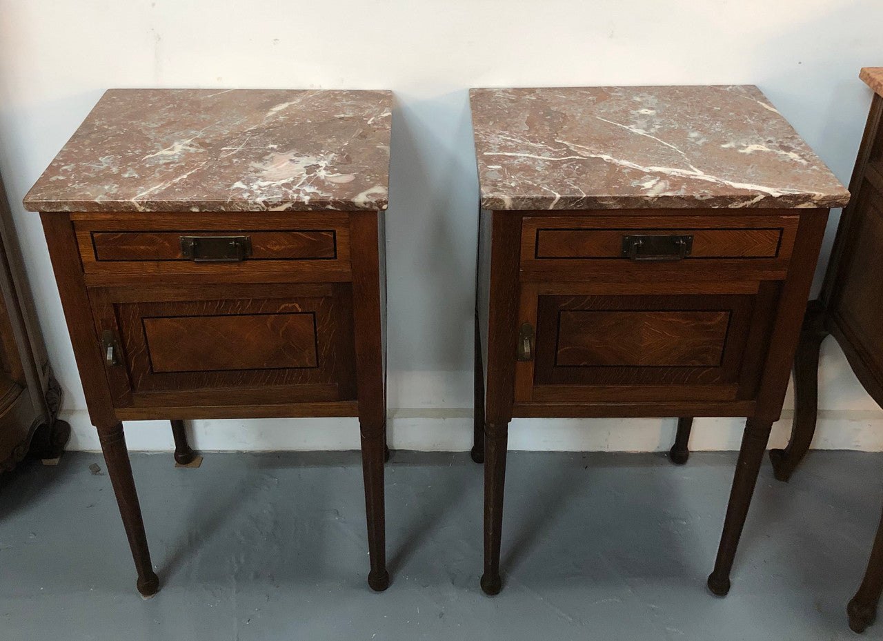 Pair of French Art deco Bedsides | Antique & Vintage | Moonee Ponds Antiques | Australia Wide Delivery