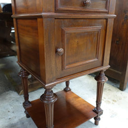 Pair Of French Mahogany Bedside Cabinets-1