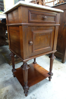 Pair Of French Mahogany Bedside Cabinets-1 | Antique & Vintage | Moonee Ponds Antiques | Australia Wide Delivery