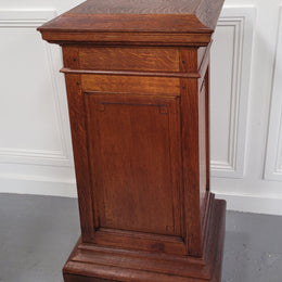 Sourced From France a Large French Oak Pedestal