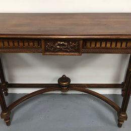 Hard to find 19th Century Louis XV gilded walnut console table in very good condition.