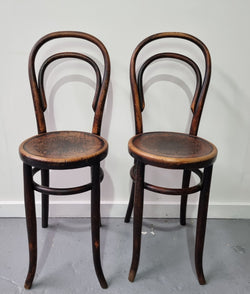 Stunning Petite Cafe Bentwood Chairs with Original Shell Embossed Seats | Antique & Vintage | Moonee Ponds Antiques | Australia Wide Delivery
