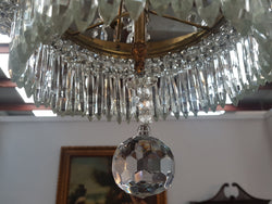 French Bronze & Crystal Six Candle Light Chandelier | Antique & Vintage | Moonee Ponds Antiques | Australia Wide Delivery