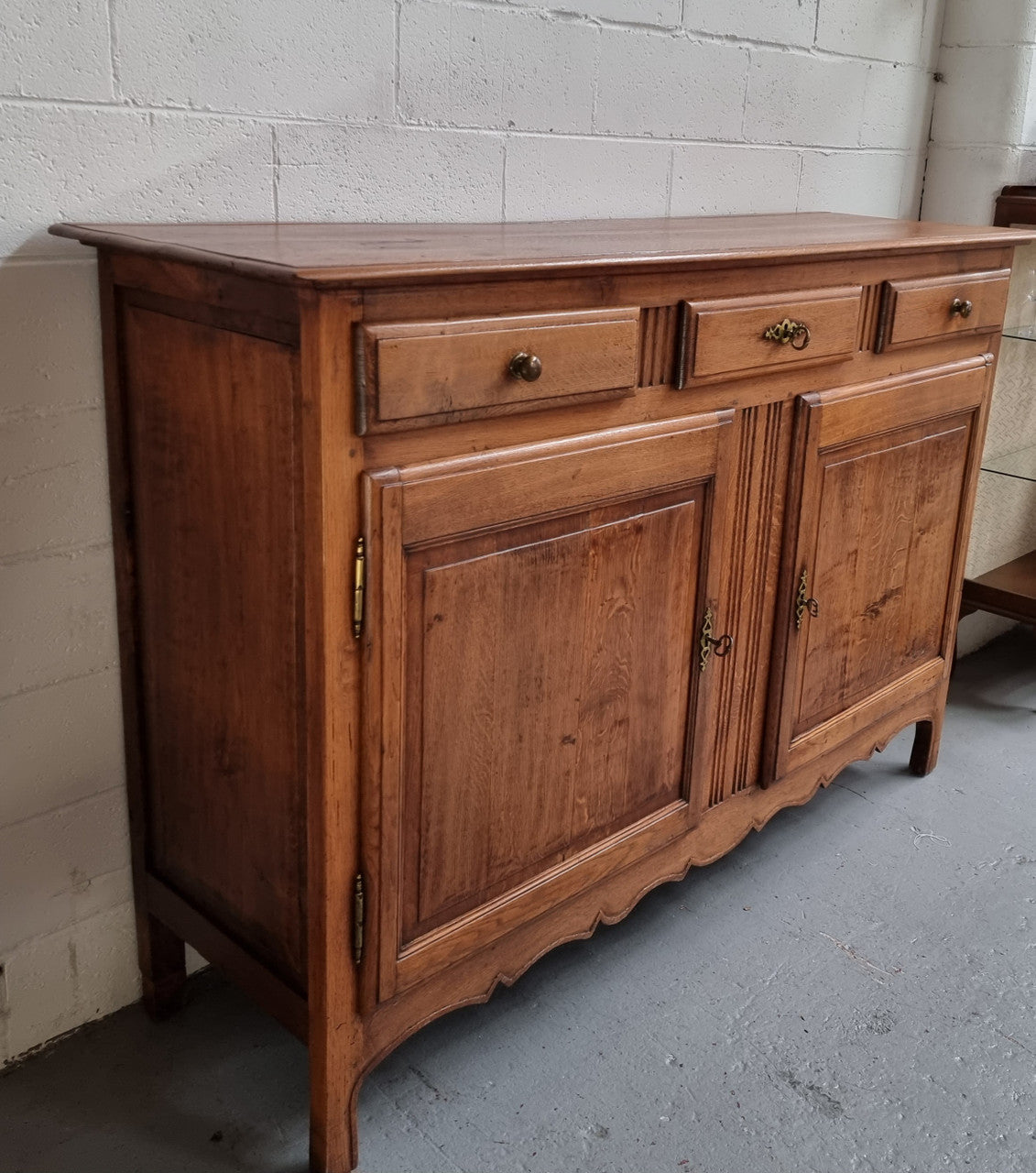 French Oak Early 19 Century Sideboard with Two Doors and Three Drawers | Antique & Vintage | Moonee Ponds Antiques | Australia Wide Delivery