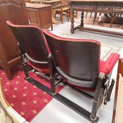 Pair of Vintage Red Velvet Cinema Seats | Antique & Vintage | Moonee Ponds Antiques | Australia Wide Delivery