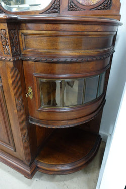 French Walnut Marble Top & Mirror Back Buffet | Antique & Vintage | Moonee Ponds Antiques | Australia Wide Delivery