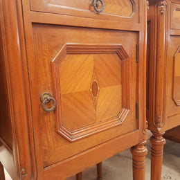 Pair Of French Inlaid Bedside Cabinets-2