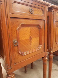 Pair Of French Inlaid Bedside Cabinets-2 | Antique & Vintage | Moonee Ponds Antiques | Australia Wide Delivery