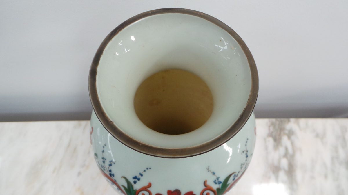 French Milk Glass Vase | Antique & Vintage | Moonee Ponds Antiques | Australia Wide Delivery