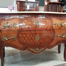 French 19th Century Parquetry Inlaid Commode