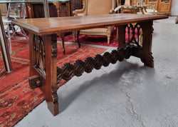 Fabulous French Oak Gothic Style Coffee Table | Antique & Vintage | Moonee Ponds Antiques | Australia Wide Delivery