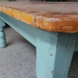 Rustic Victorian Pine Coffee Table