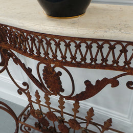 Stunning French Style Wrought Iron Console