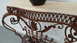 Stunning French Style Wrought Iron Console | Antique & Vintage | Moonee Ponds Antiques | Australia Wide Delivery