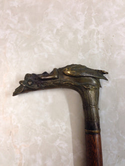 Bronze Leda And Swan Walking Stick | Antique & Vintage | Moonee Ponds Antiques | Australia Wide Delivery