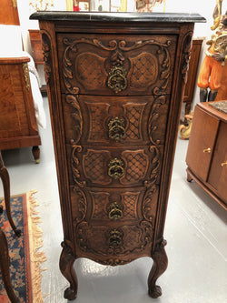 Beautiful Antique Carved Chest Of Five Drawers | Antique & Vintage | Moonee Ponds Antiques | Australia Wide Delivery
