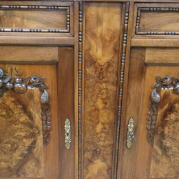French Burr Walnut Buffet
