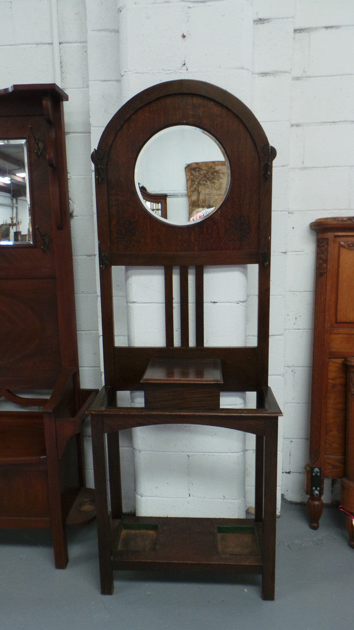 English Tudor Oak Style Hall stand