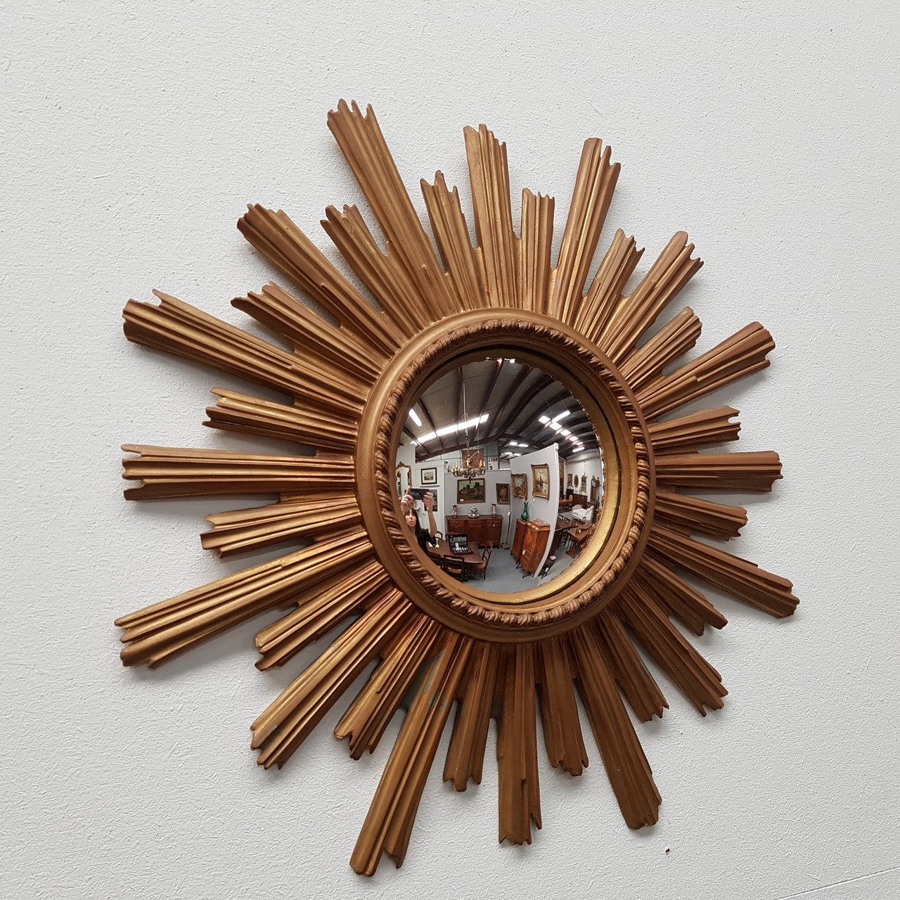French Sunburst Wall Mirror | Antique & Vintage | Moonee Ponds Antiques | Australia Wide Delivery