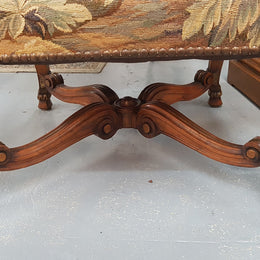 A sensational French walnut carved chair