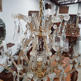 French Parisian Crystal Chandelier