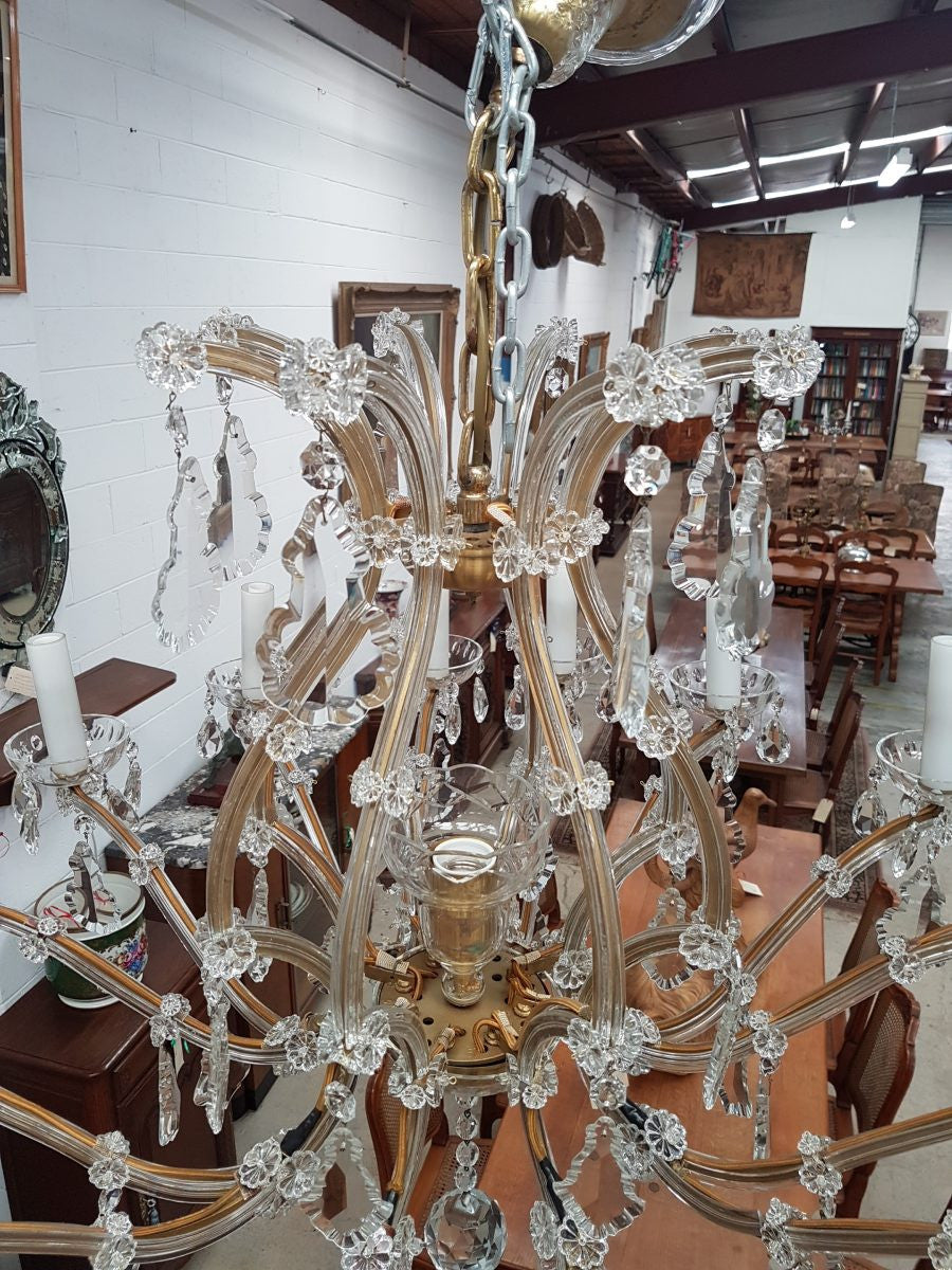 French Parisian Crystal Chandelier