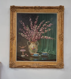 Sourced in France an Appealing Signed Floral Oil on Canvas | Antique & Vintage | Moonee Ponds Antiques | Australia Wide Delivery