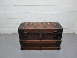 Victorian "Saratoga" Steamer Trunk | Antique & Vintage | Moonee Ponds Antiques | Australia Wide Delivery